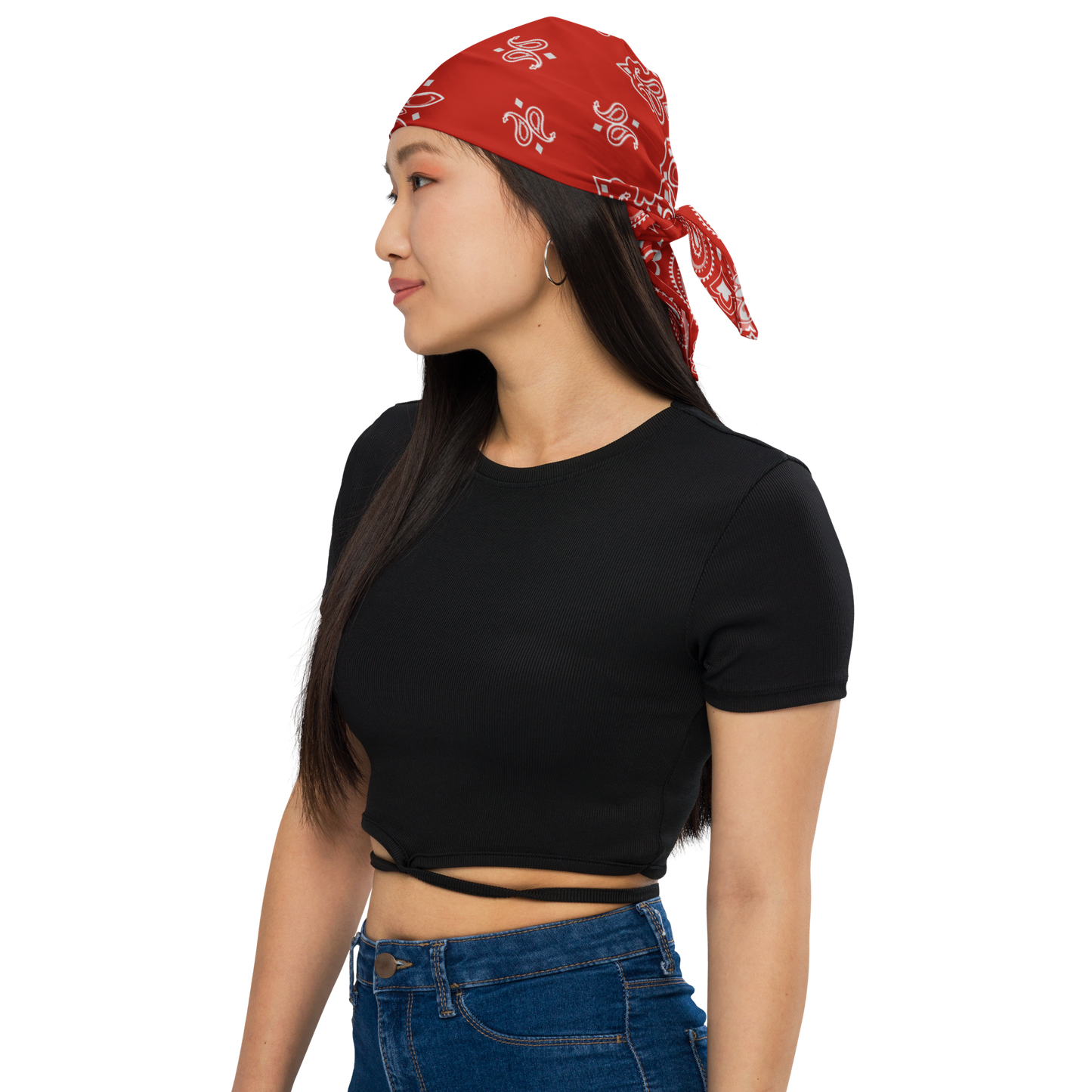 Czerwona bandana paisley