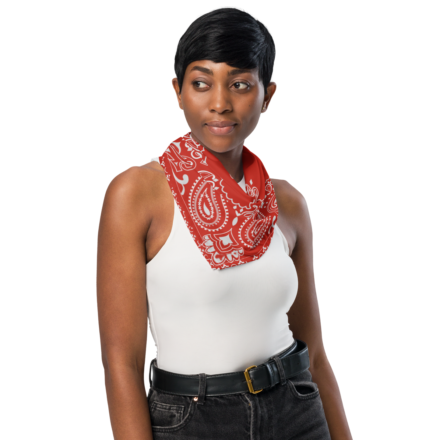 Czerwona bandana paisley
