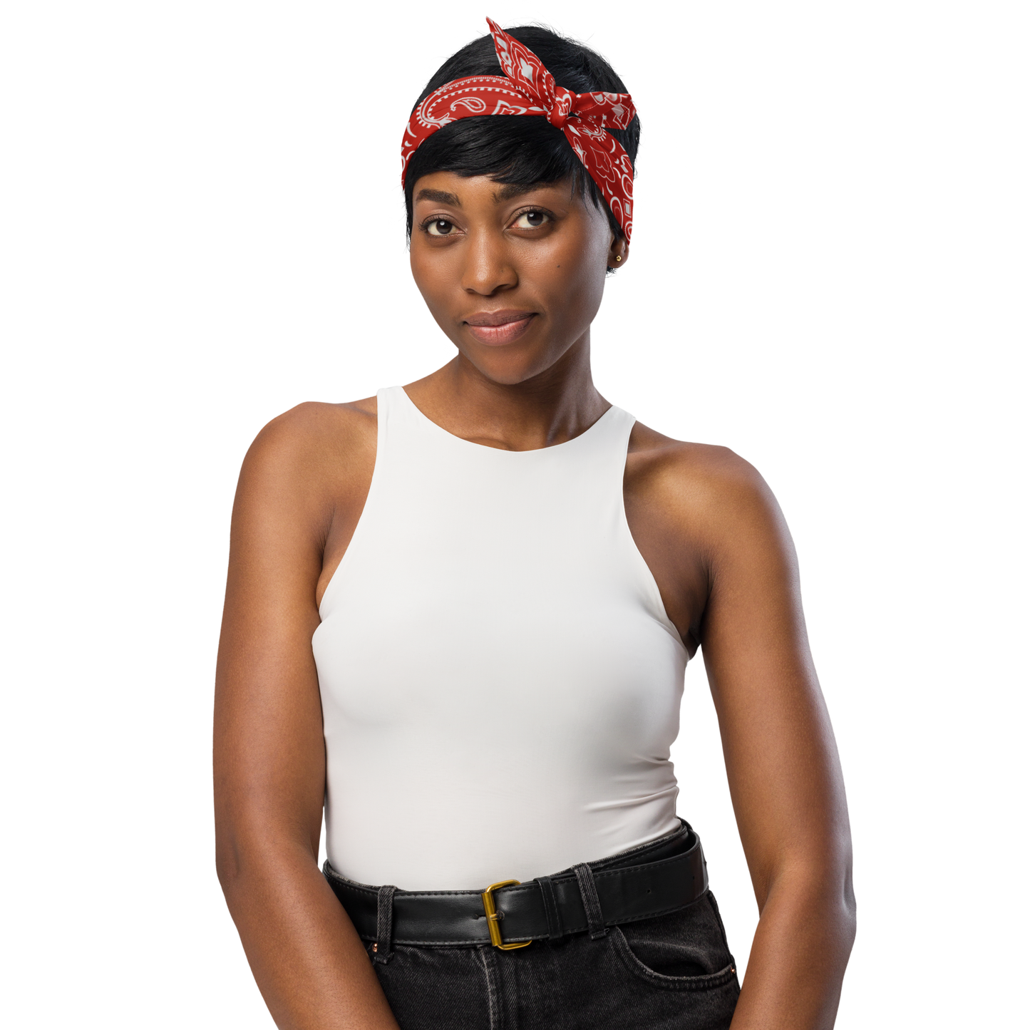 Czerwona bandana paisley