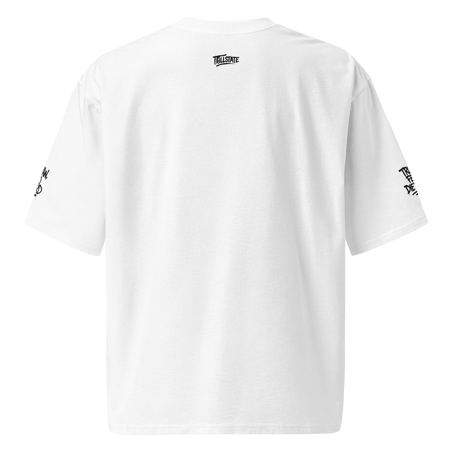 Biały t-shirt oversize (przód)