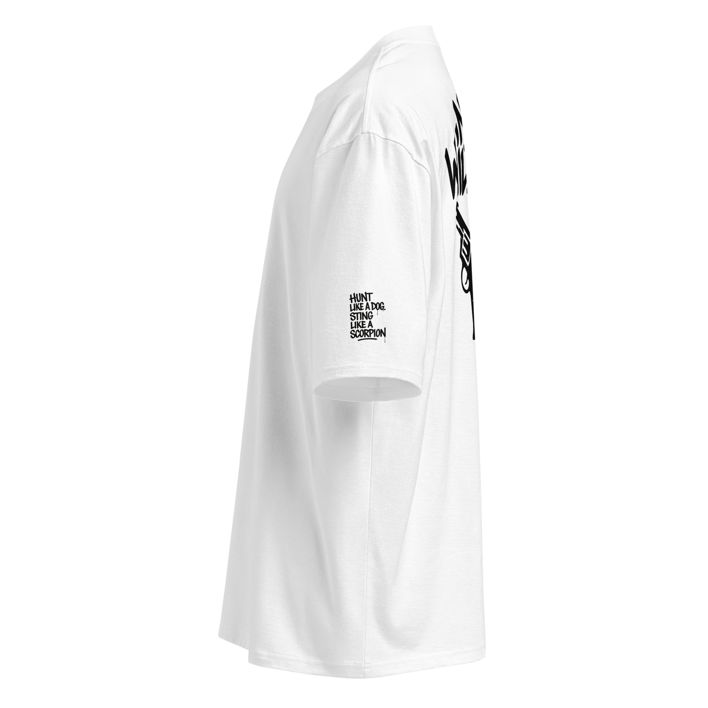 Biały t-shirt oversize