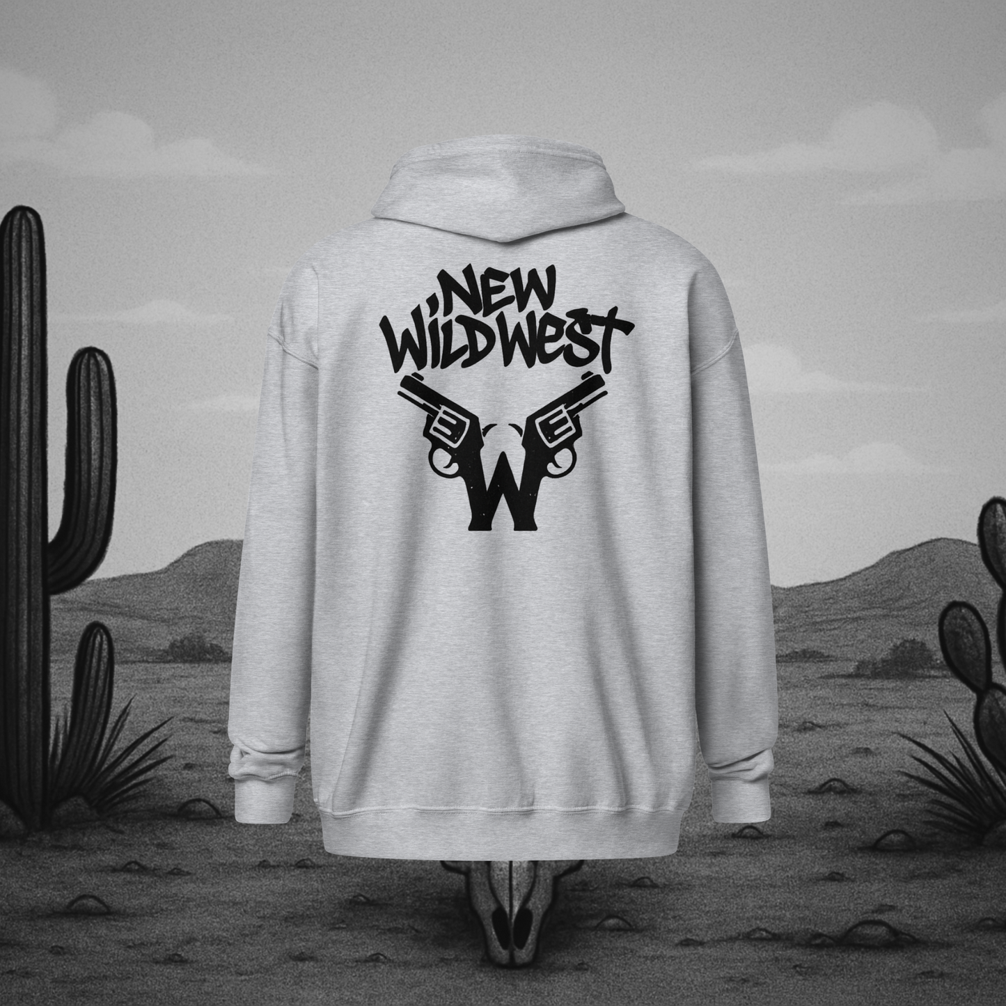 Szara zip hoodie