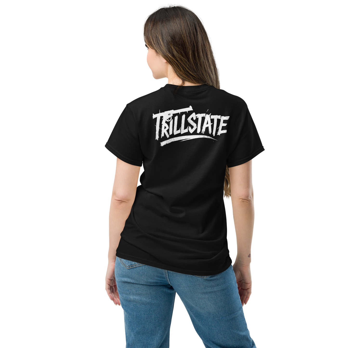 Klasyczny czarny t-shirt TRILLSTATE