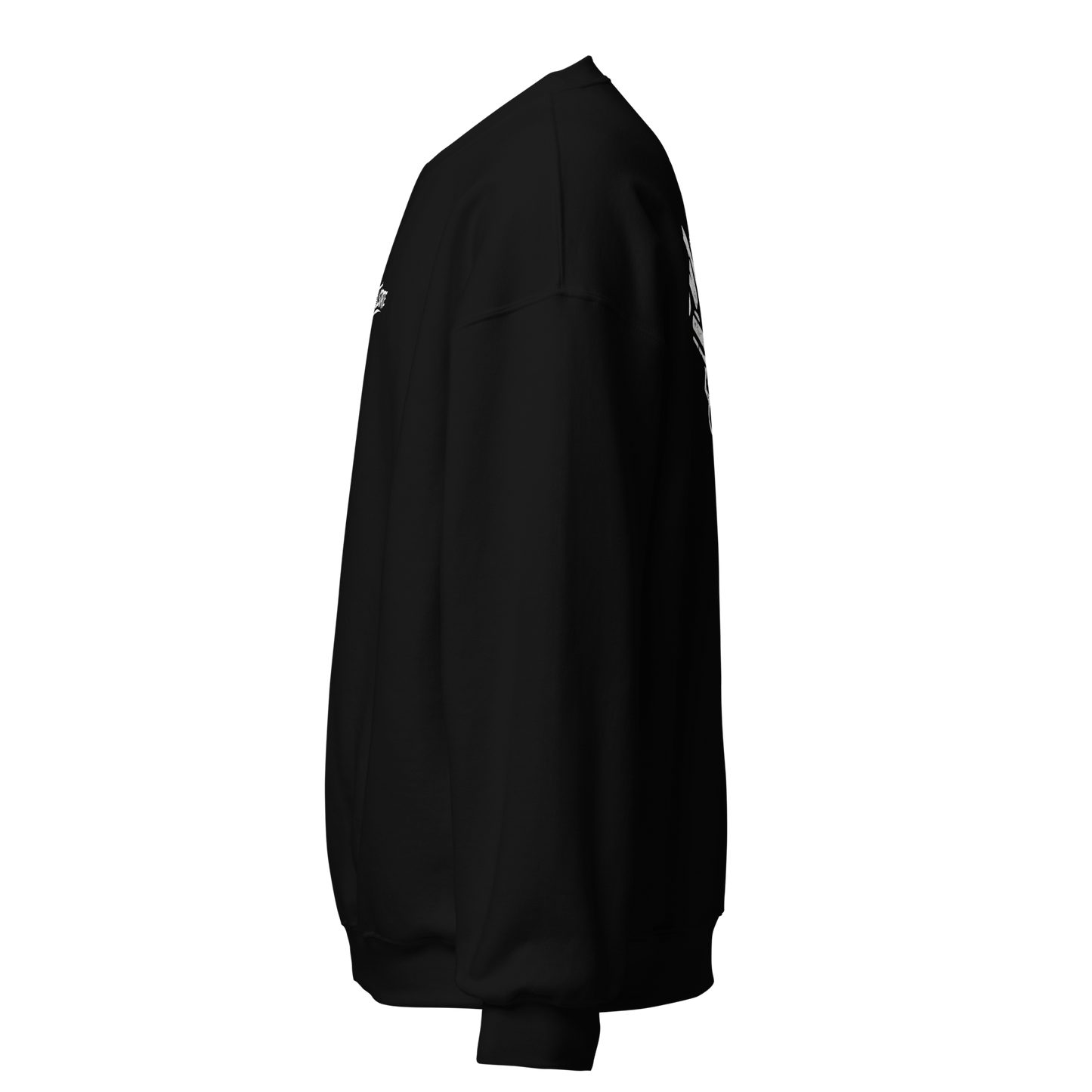 Czarna bluza typu sweatshirt