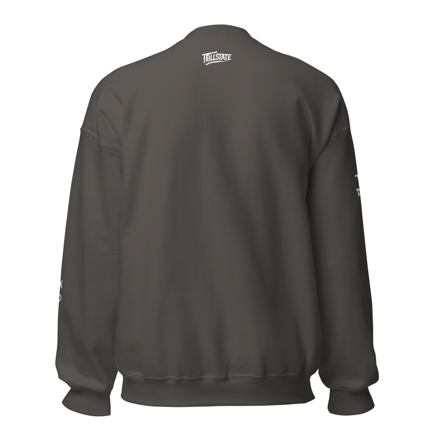 Bluza crewneck charcoal Rebel Rose (front)