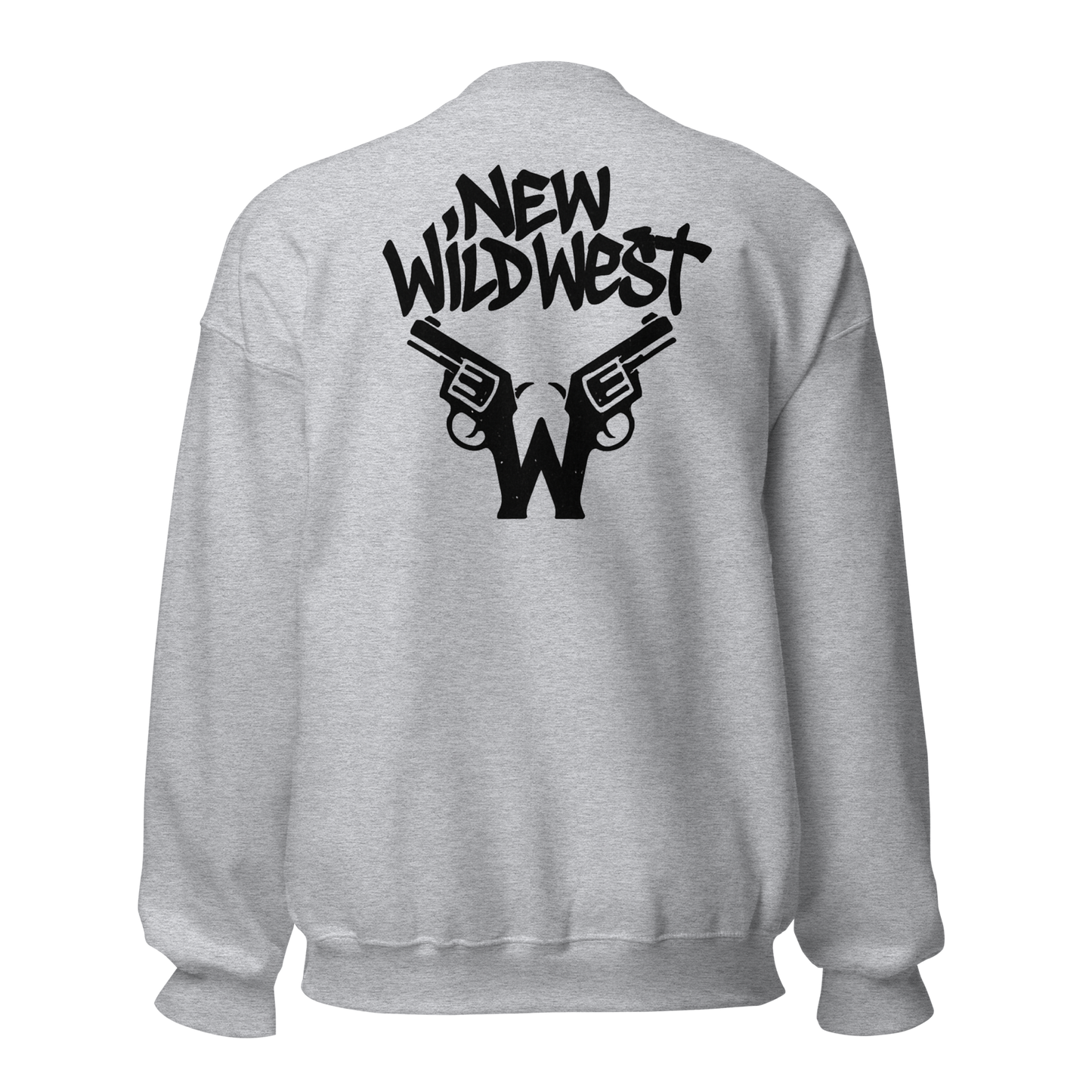 Szara bluza typu sweatshirt