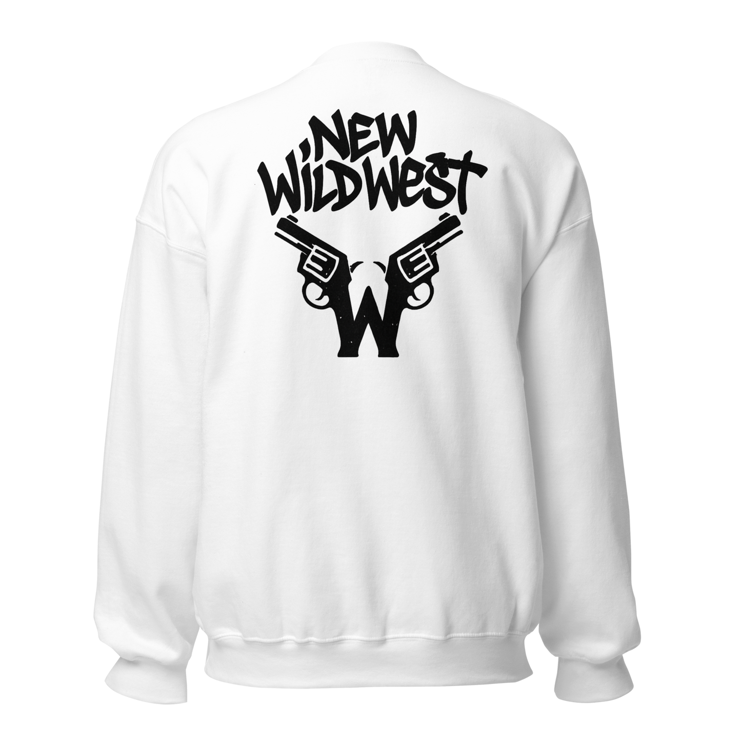 Biała bluza typu sweatshirt