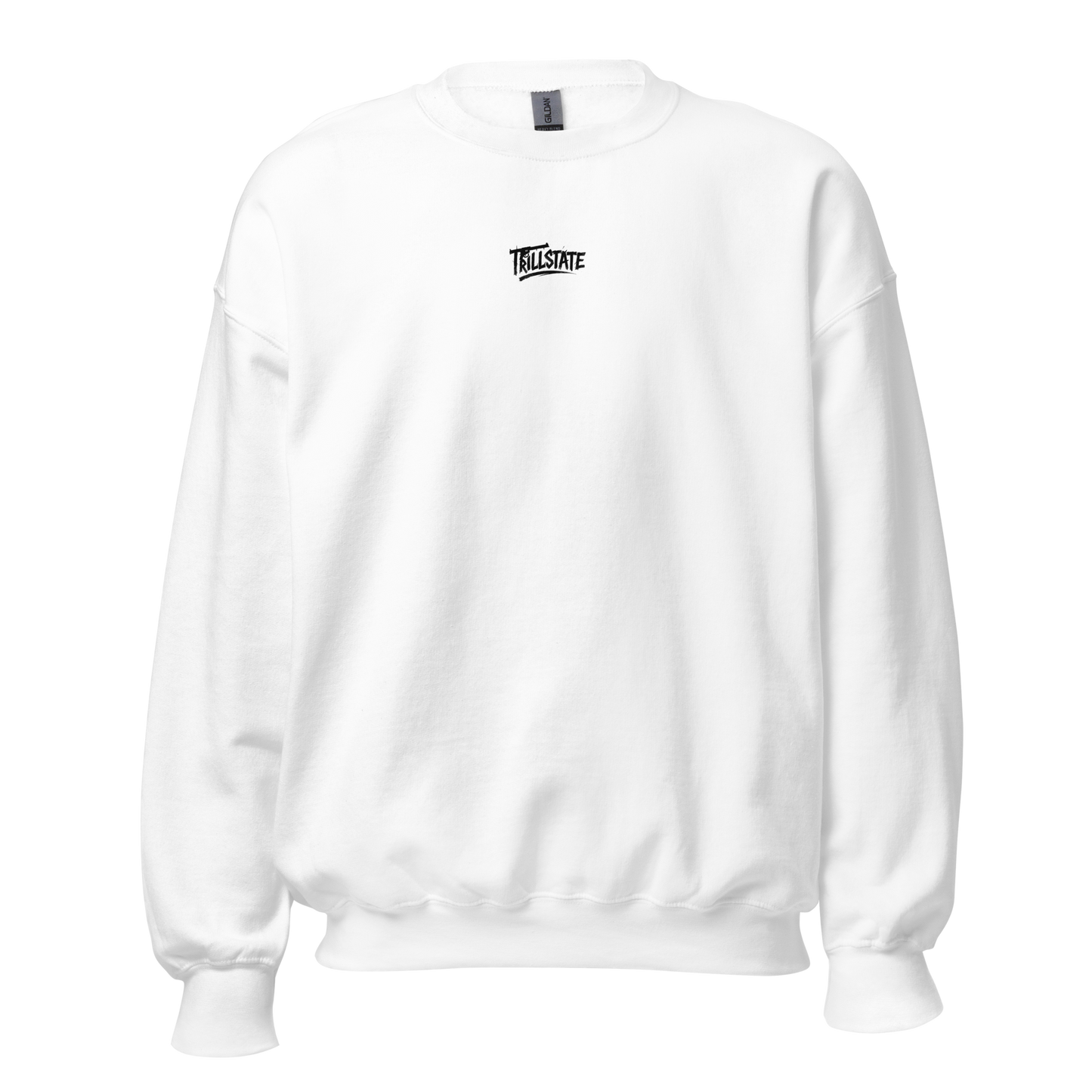 Biała bluza typu sweatshirt