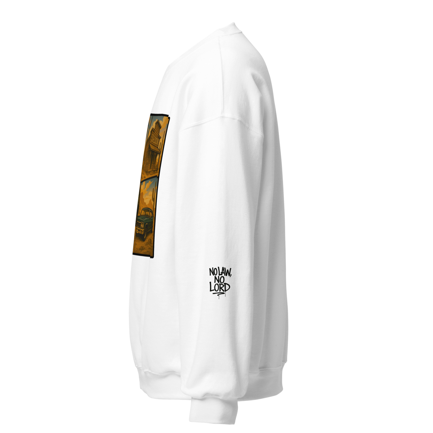 Biała bluza typu sweatshirt (przód)