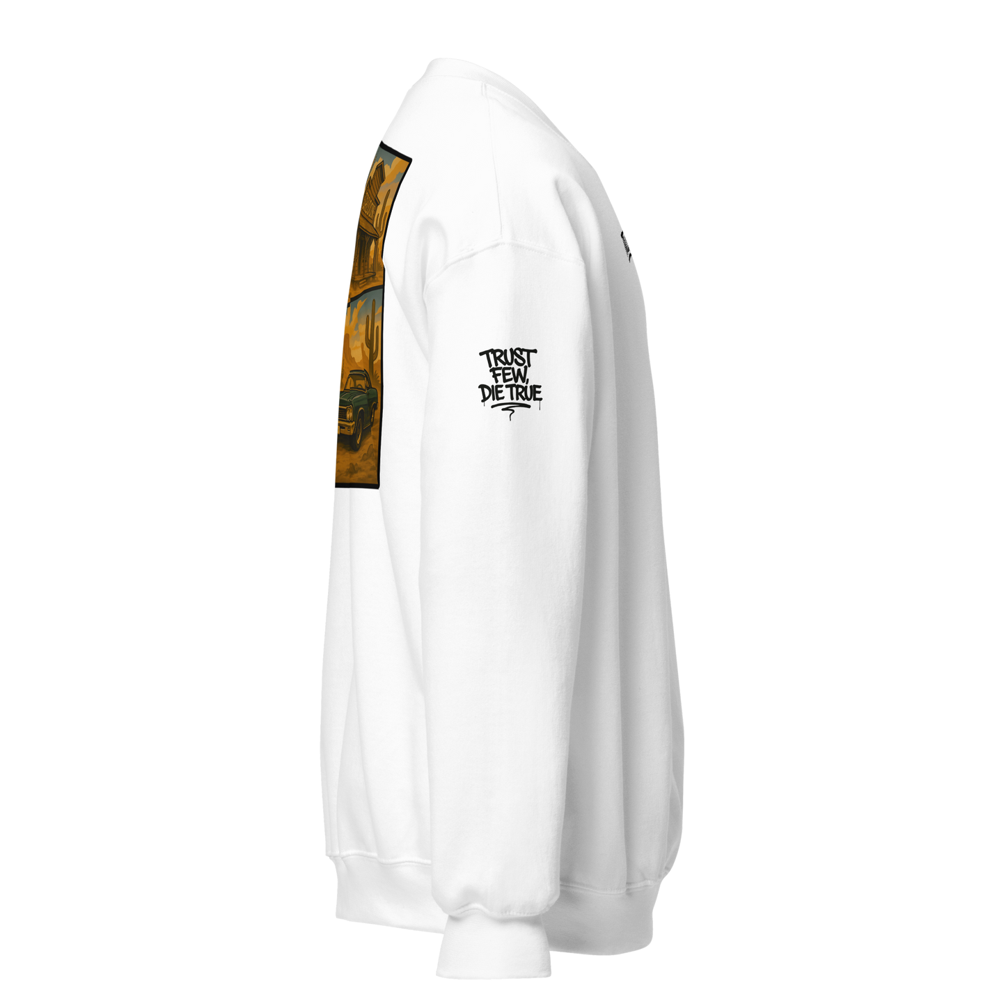 Biała bluza typu sweatshirt (tył)