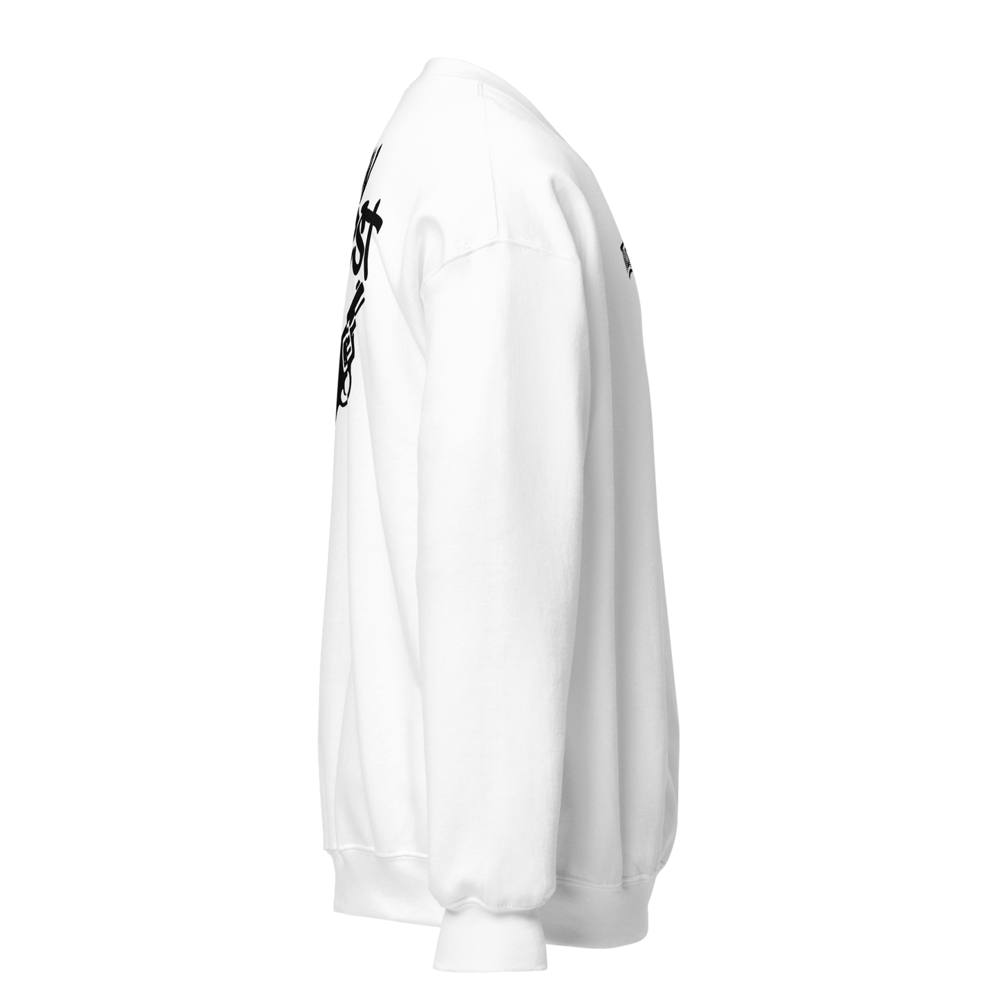 Biała bluza typu sweatshirt