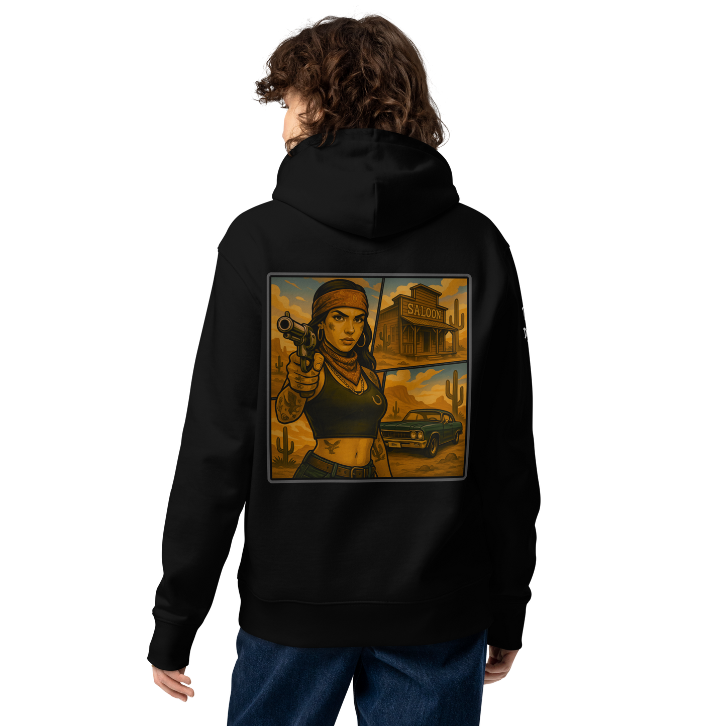 Czarna hoodie premium