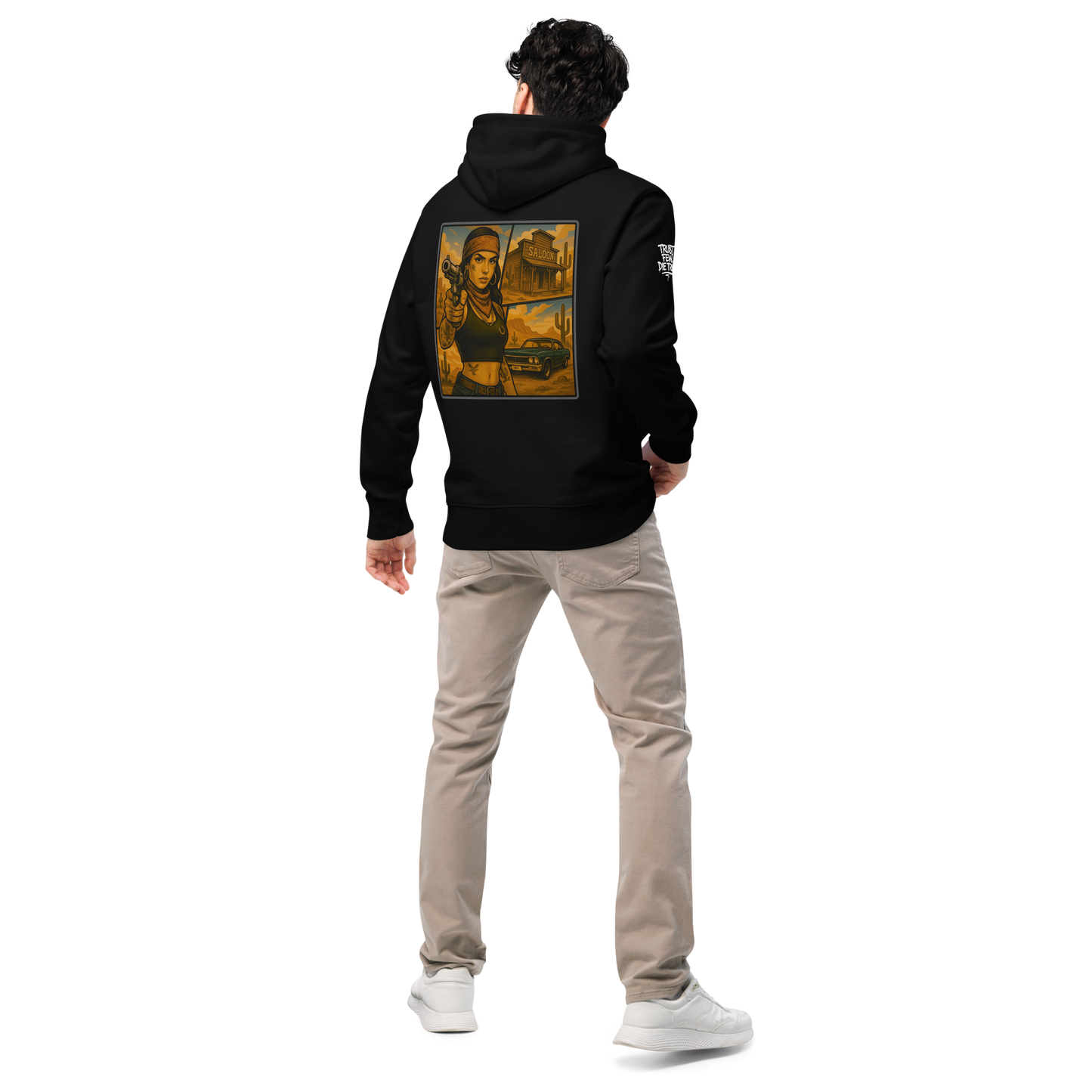 Czarna hoodie premium