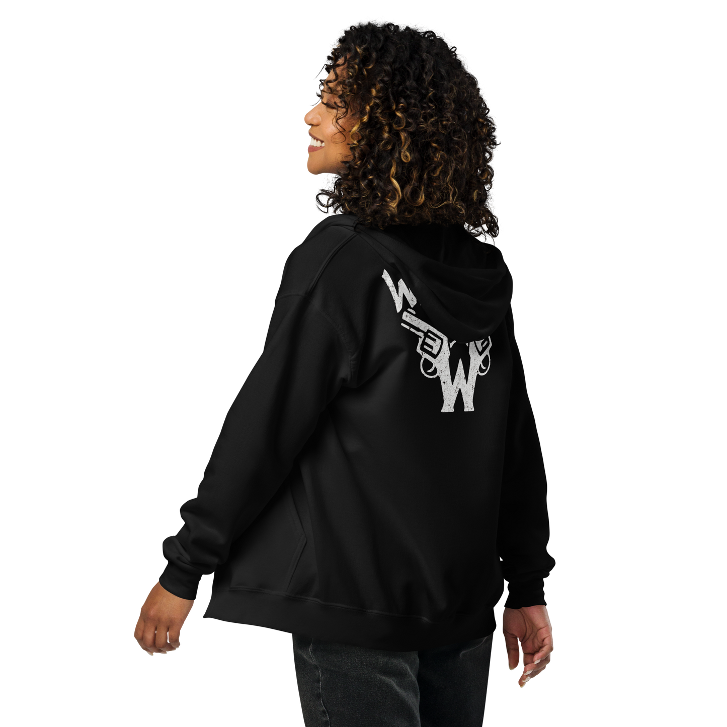 Czarna zip hoodie