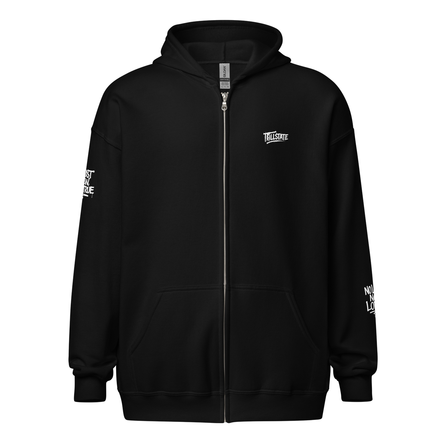 Czarna zip hoodie