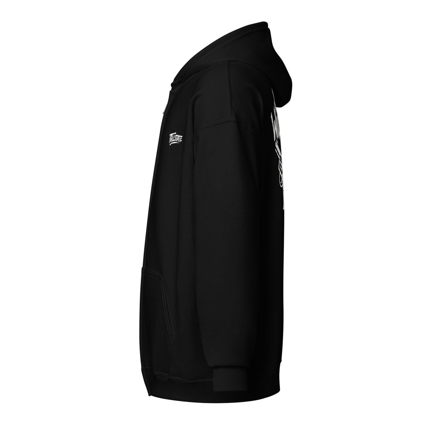 Czarna zip hoodie