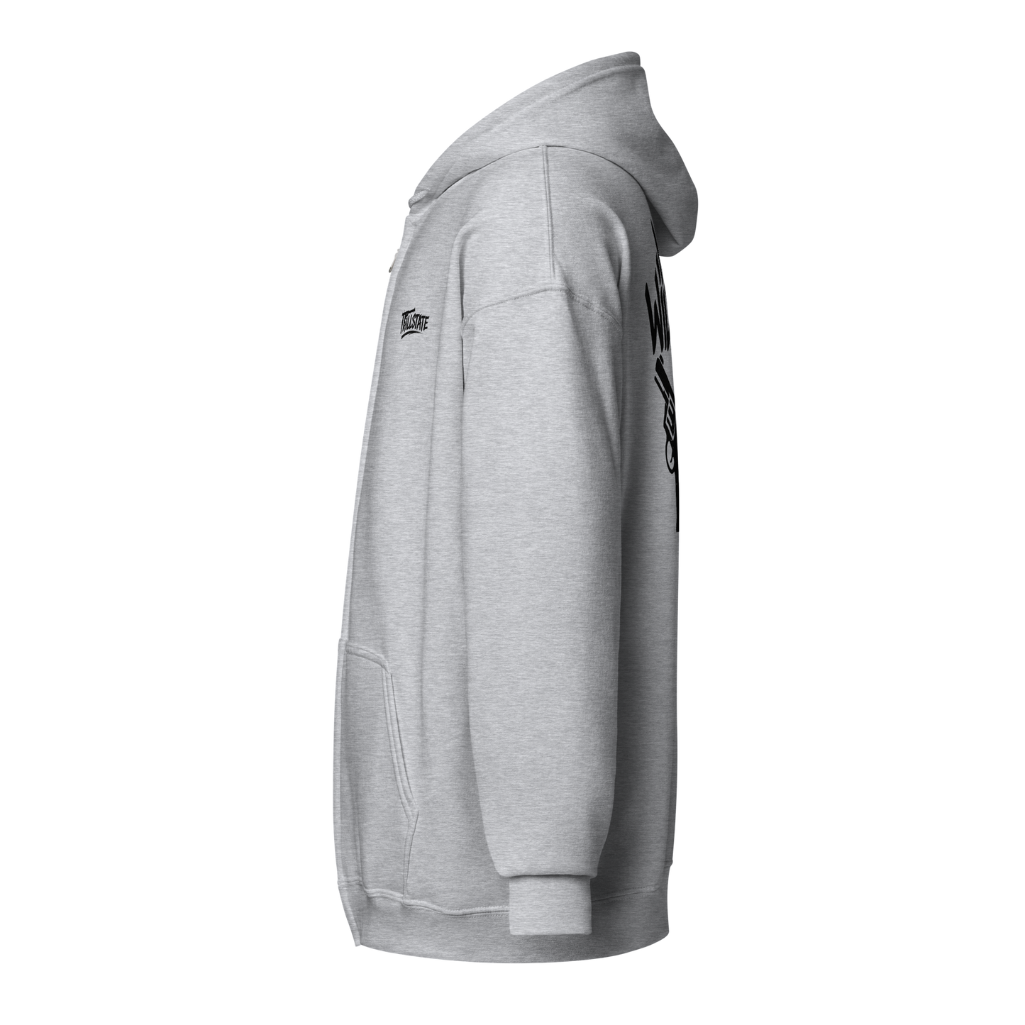 Szara zip hoodie