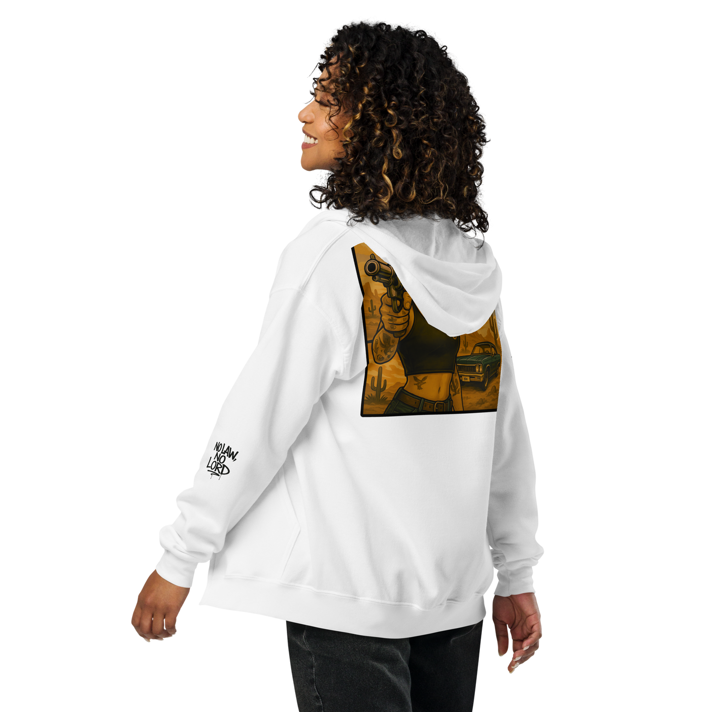 Biała zip hoodie