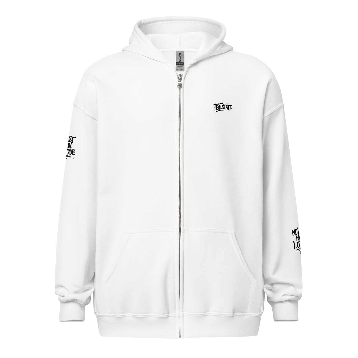 Biała zip hoodie