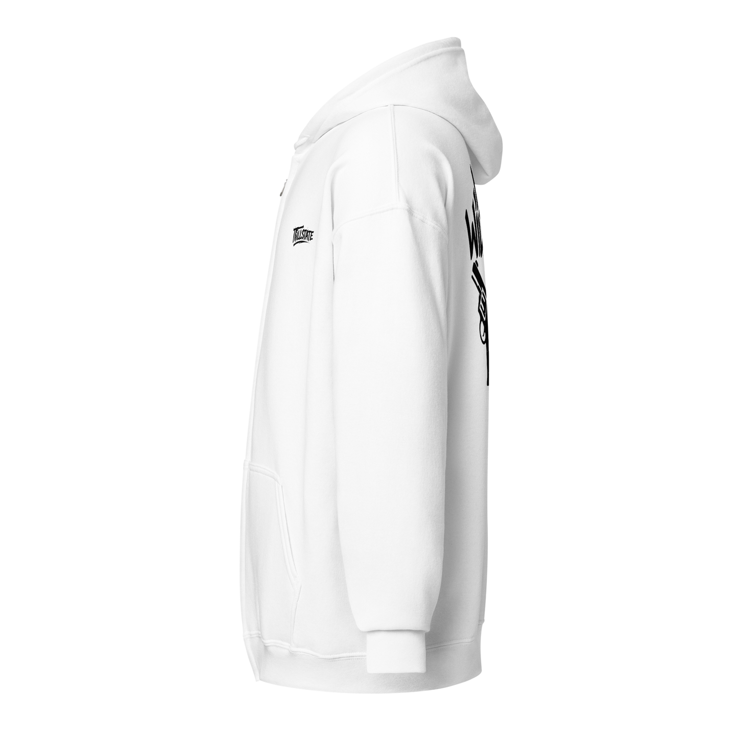 Biała zip hoodie