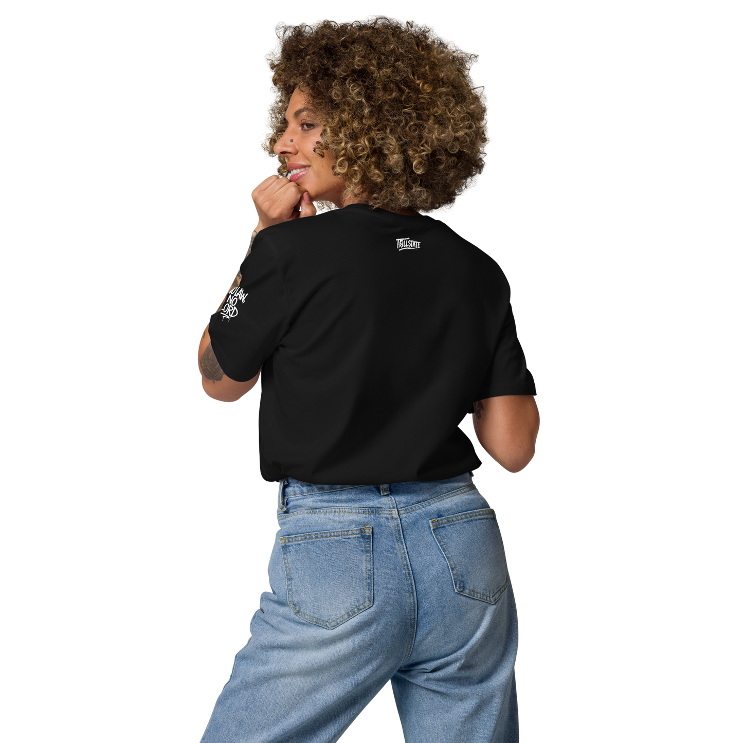 Czarny t-shirt premium (przód)