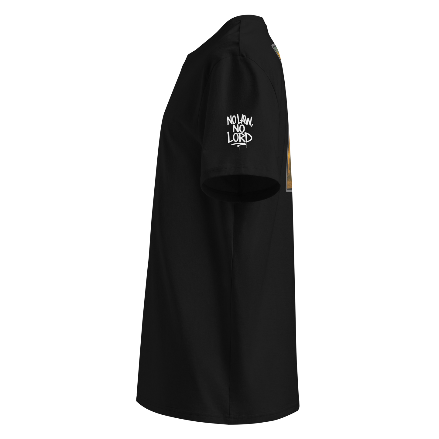 Czarny t-shirt premium (tył)