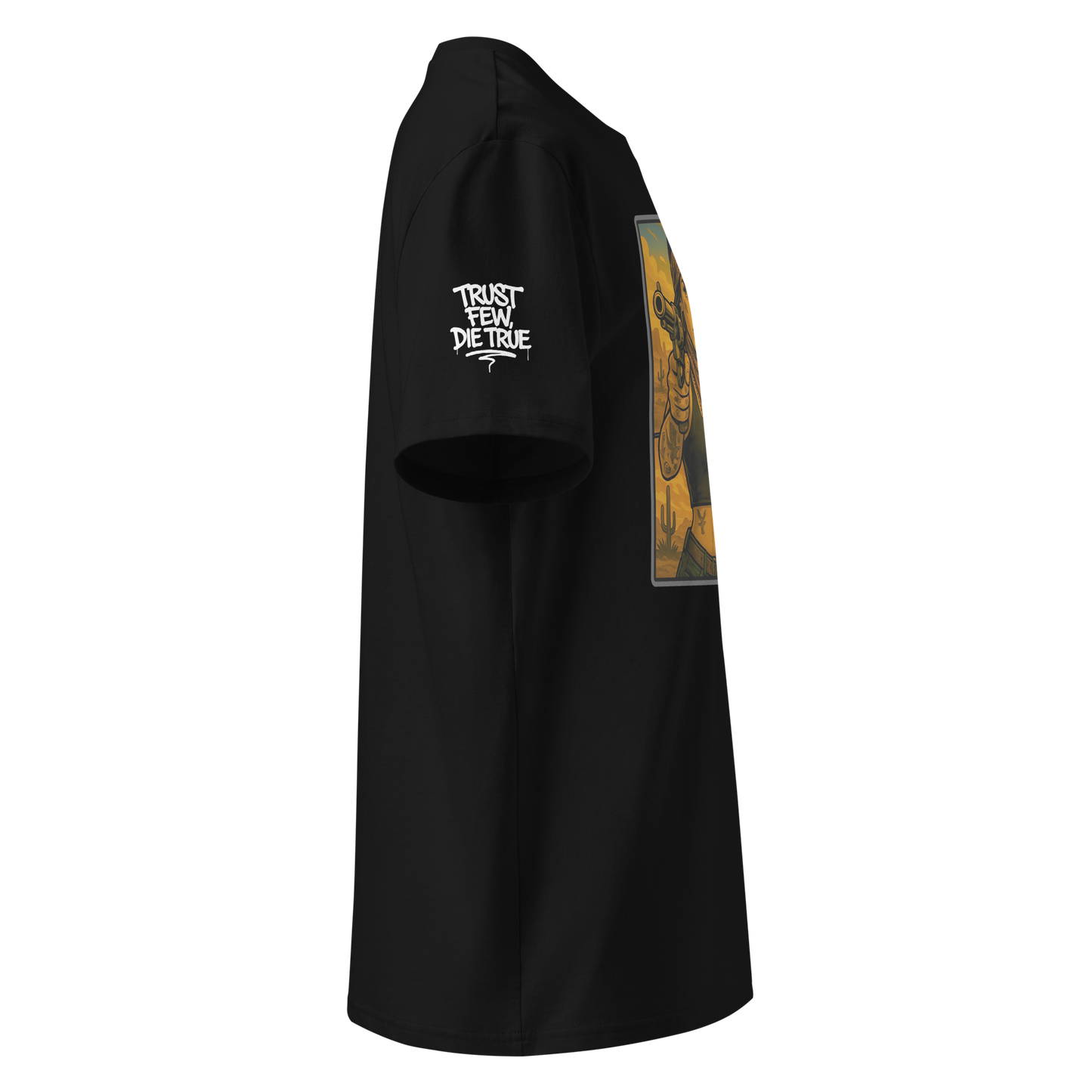 Czarny t-shirt premium (przód)