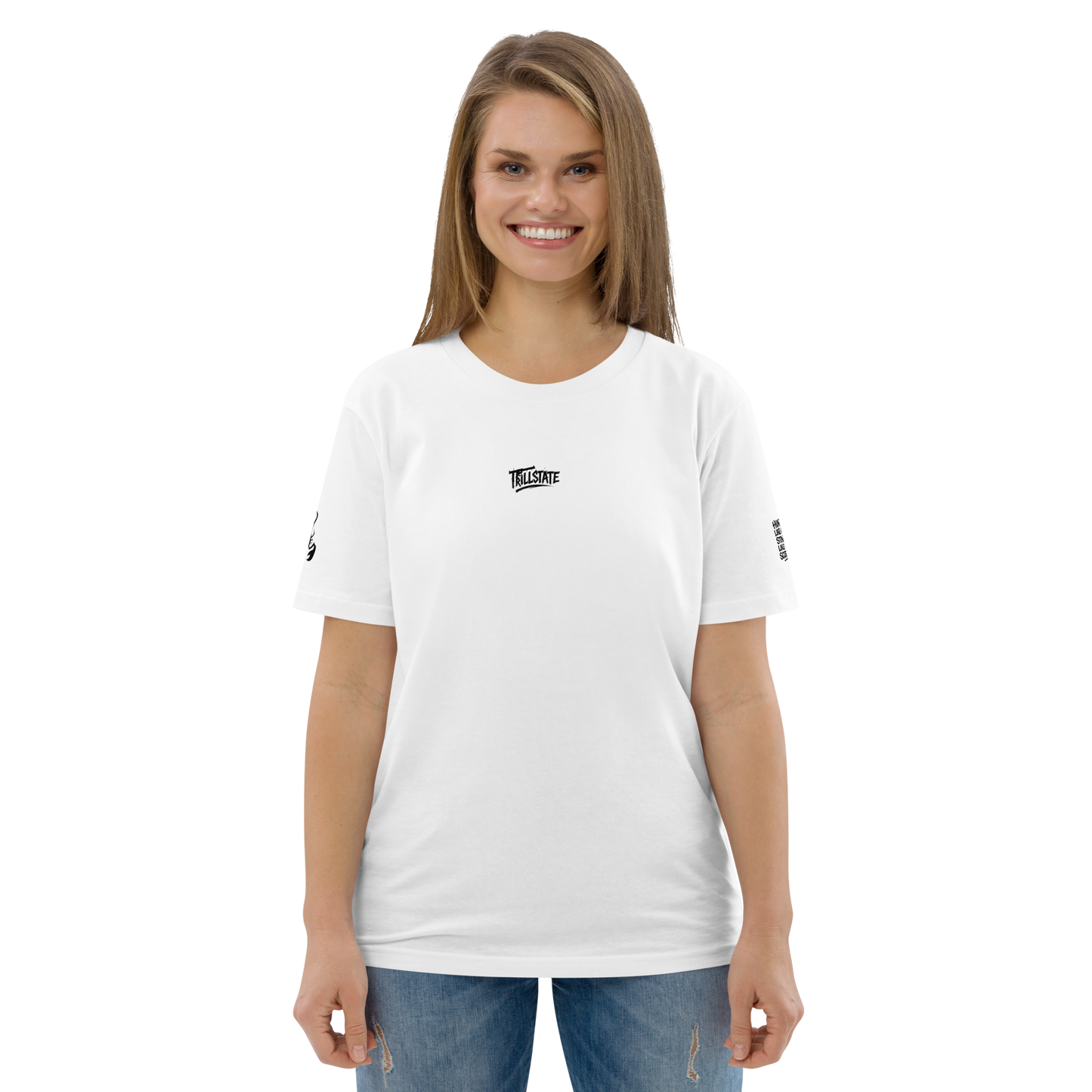 Biały t-shirt premium