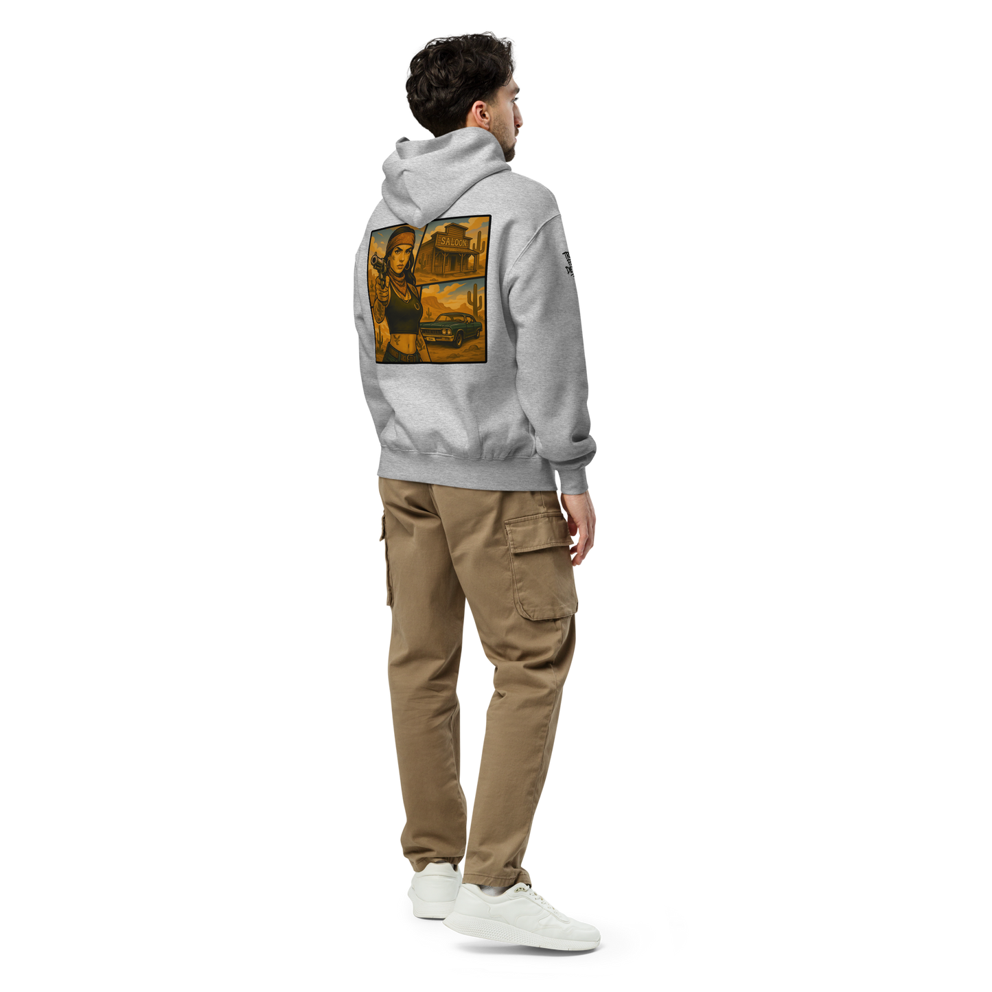 Szara hoodie oversize
