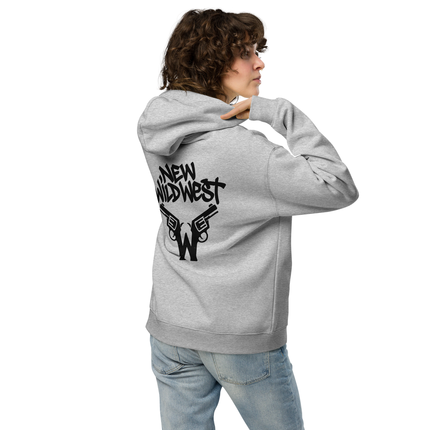Szara hoodie oversize