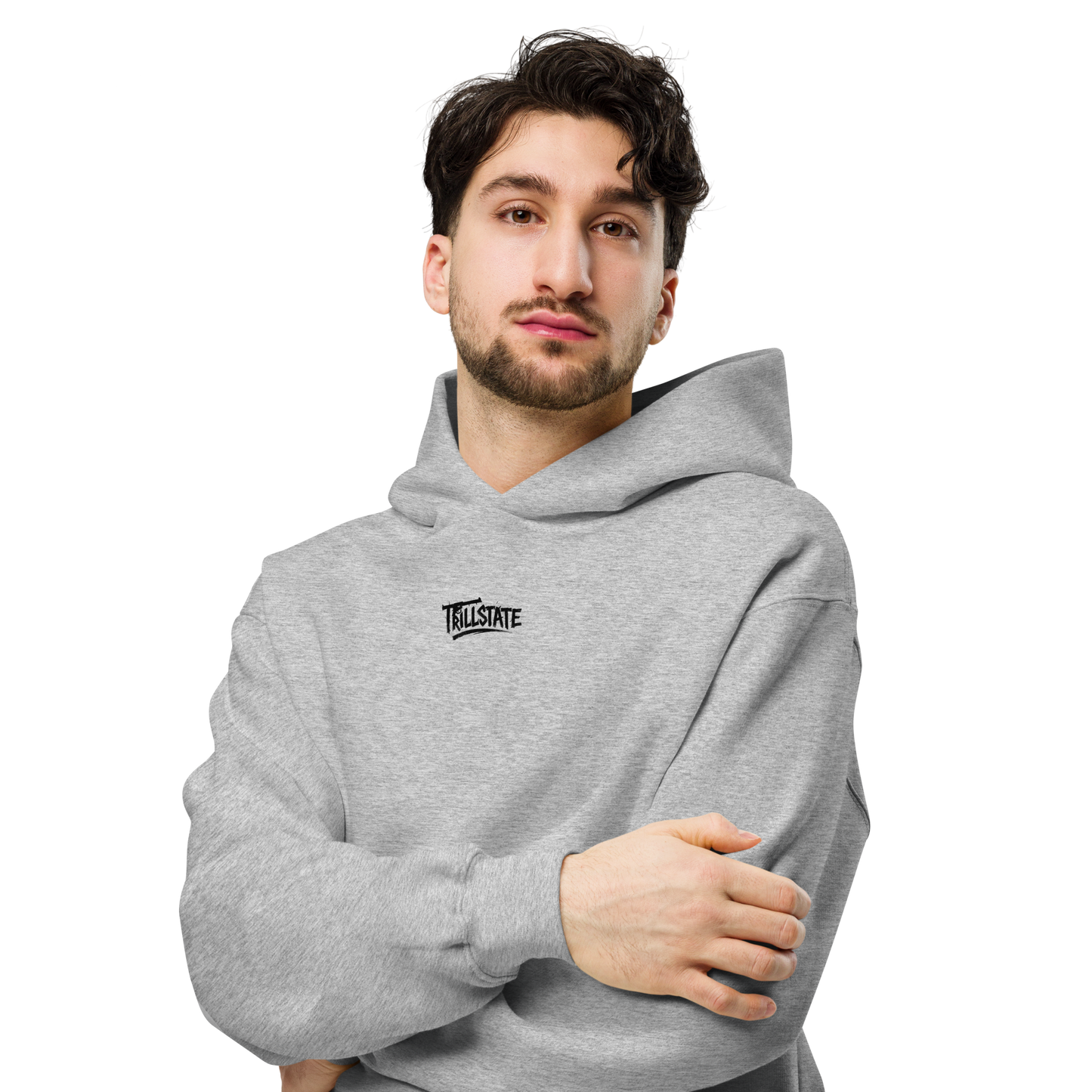 Szara hoodie oversize