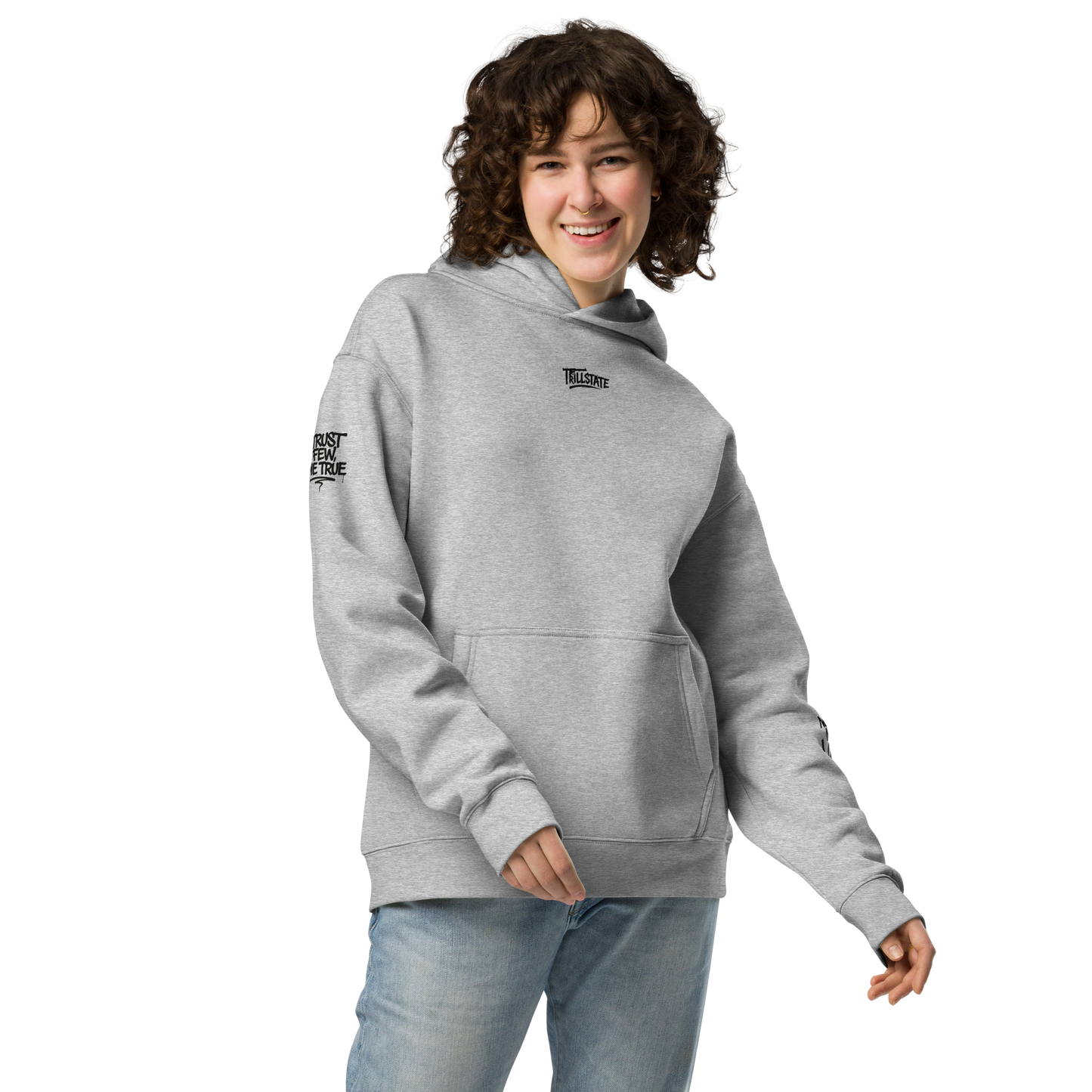 Szara hoodie oversize
