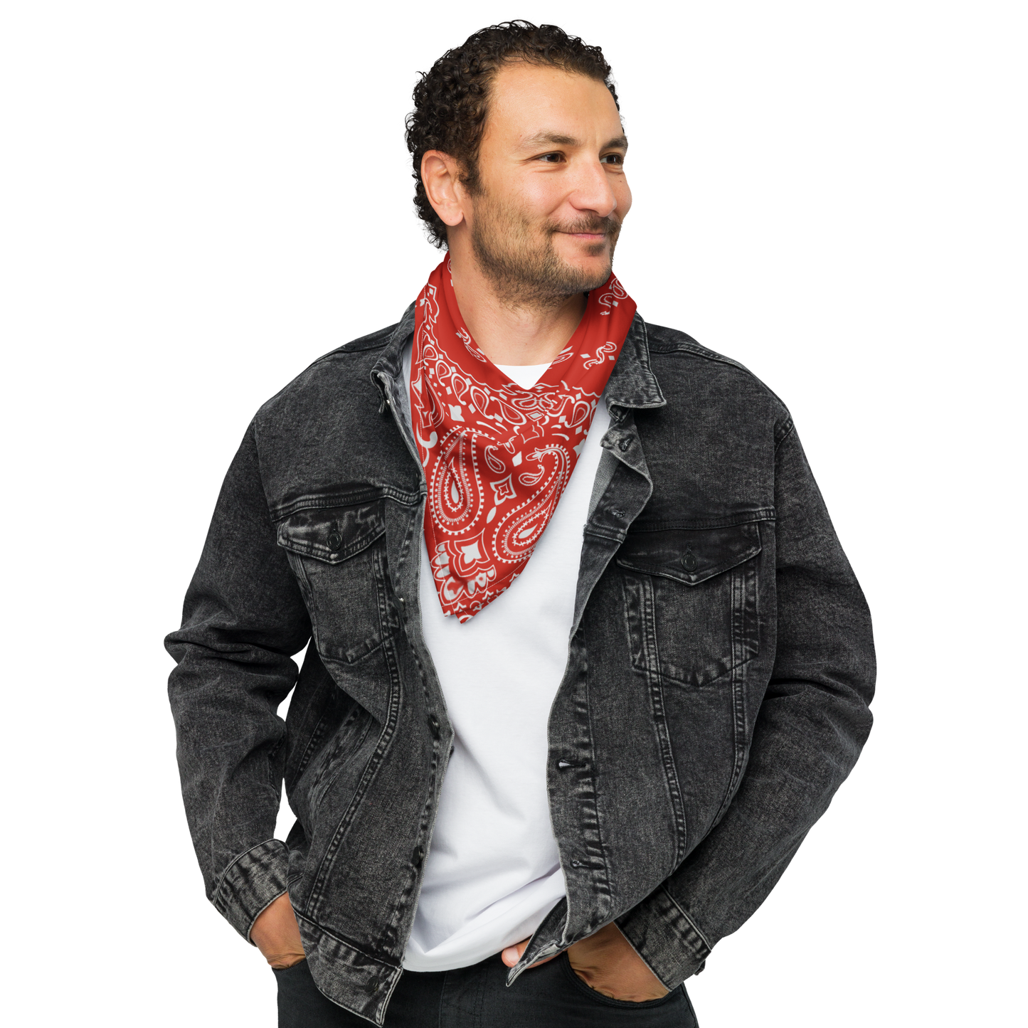 Czerwona bandana paisley