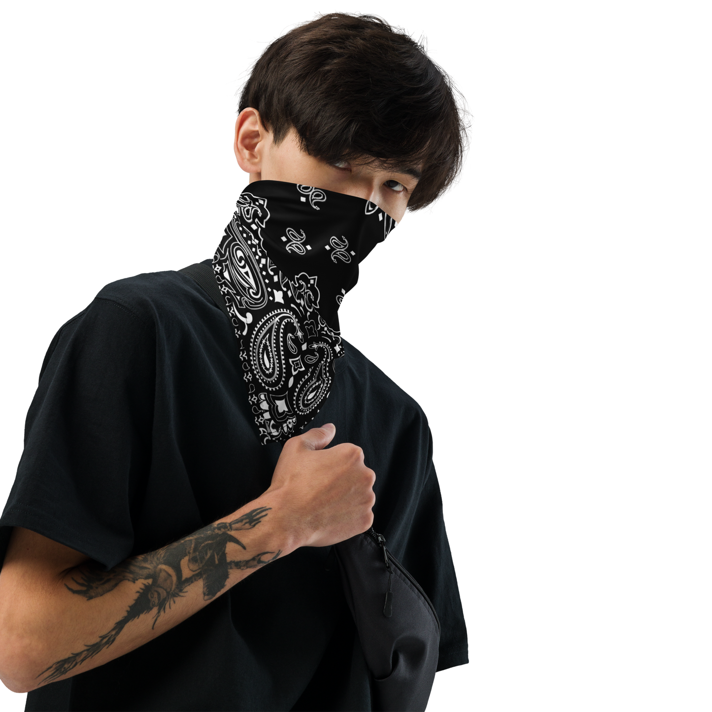 Czarna bandana paisley