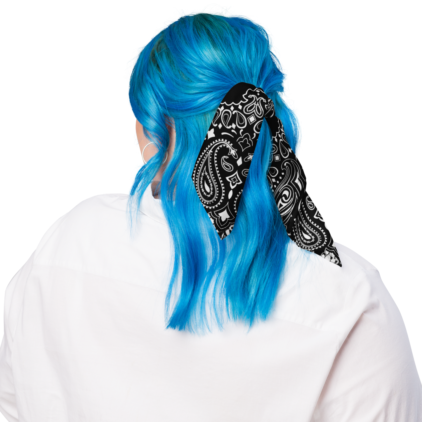 Czarna bandana paisley