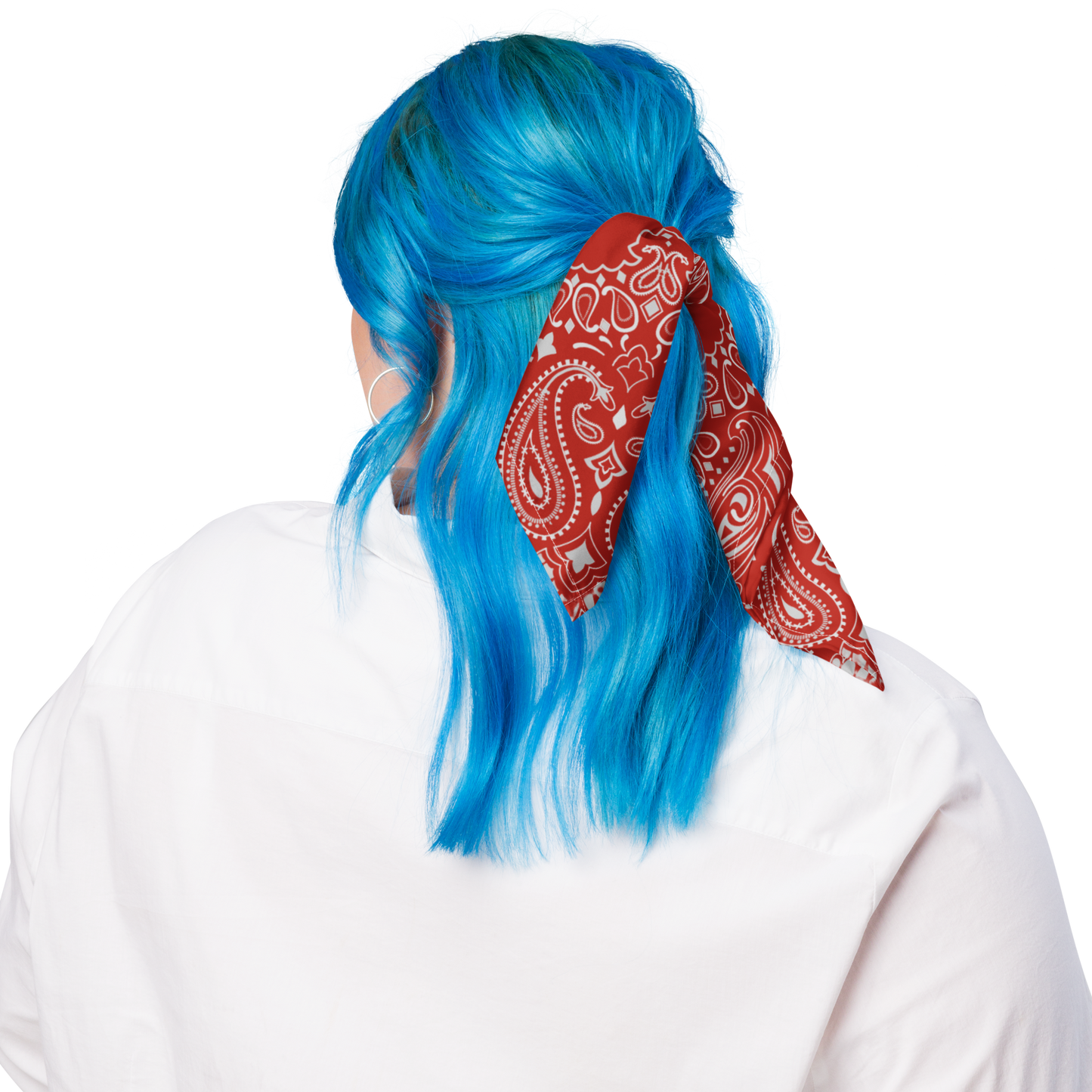 Czerwona bandana paisley