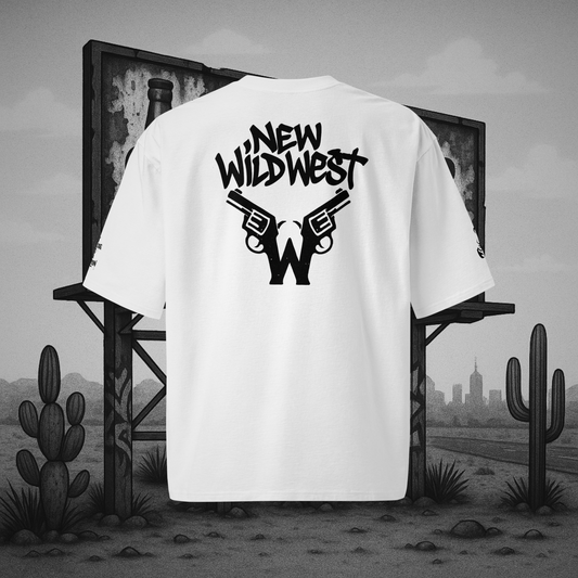 Biały t-shirt oversize