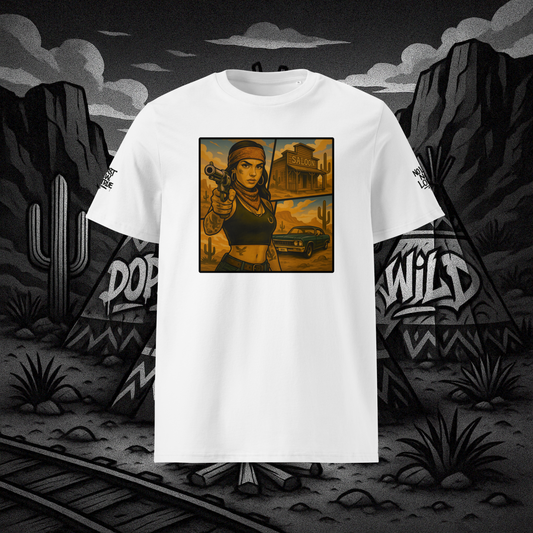 Biały t-shirt premium (przód)