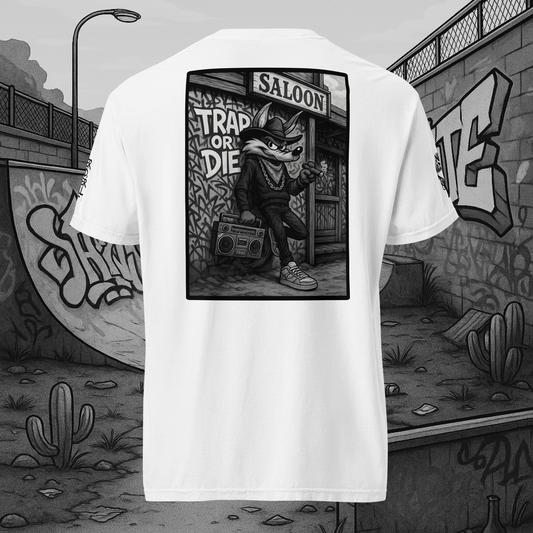 Biały t-shirt heavyweight (tył)