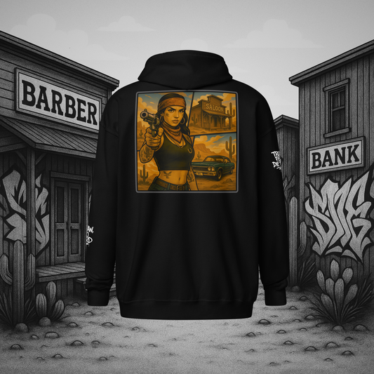Czarna zip hoodie