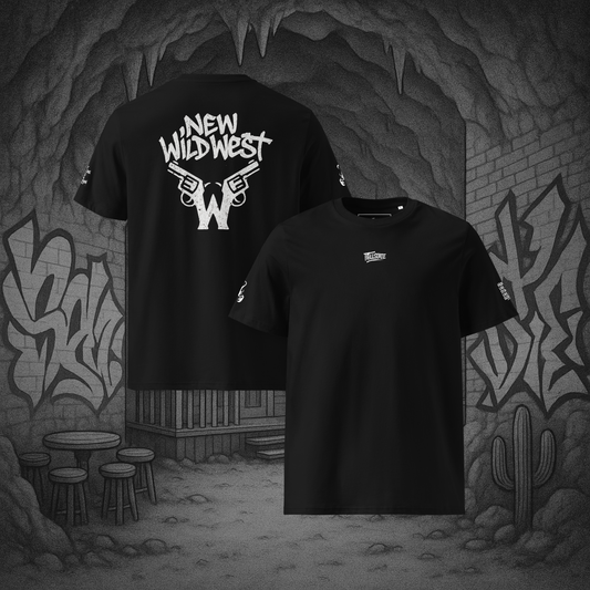Czarny t-shirt premium