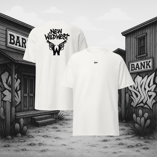 Klasyczny biały t-shirt NewWildWest
