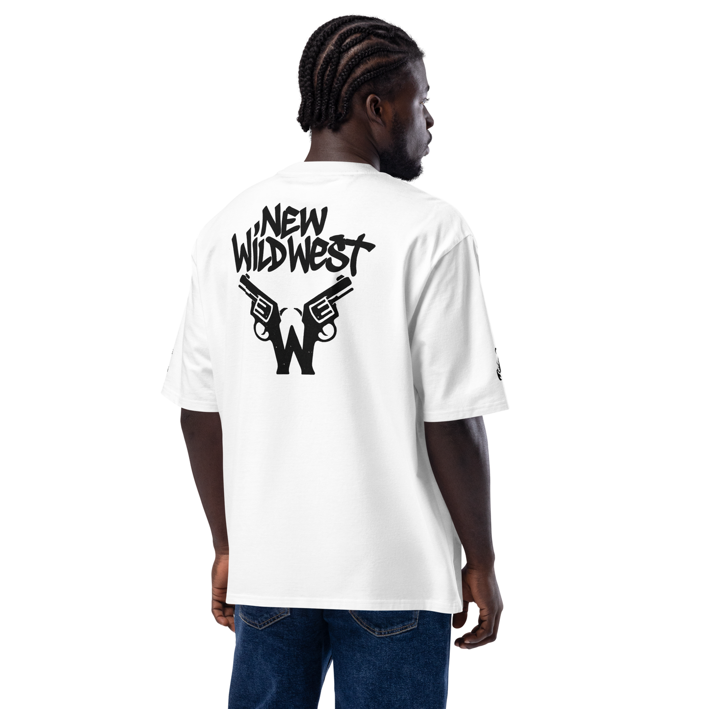 Biały t-shirt oversize
