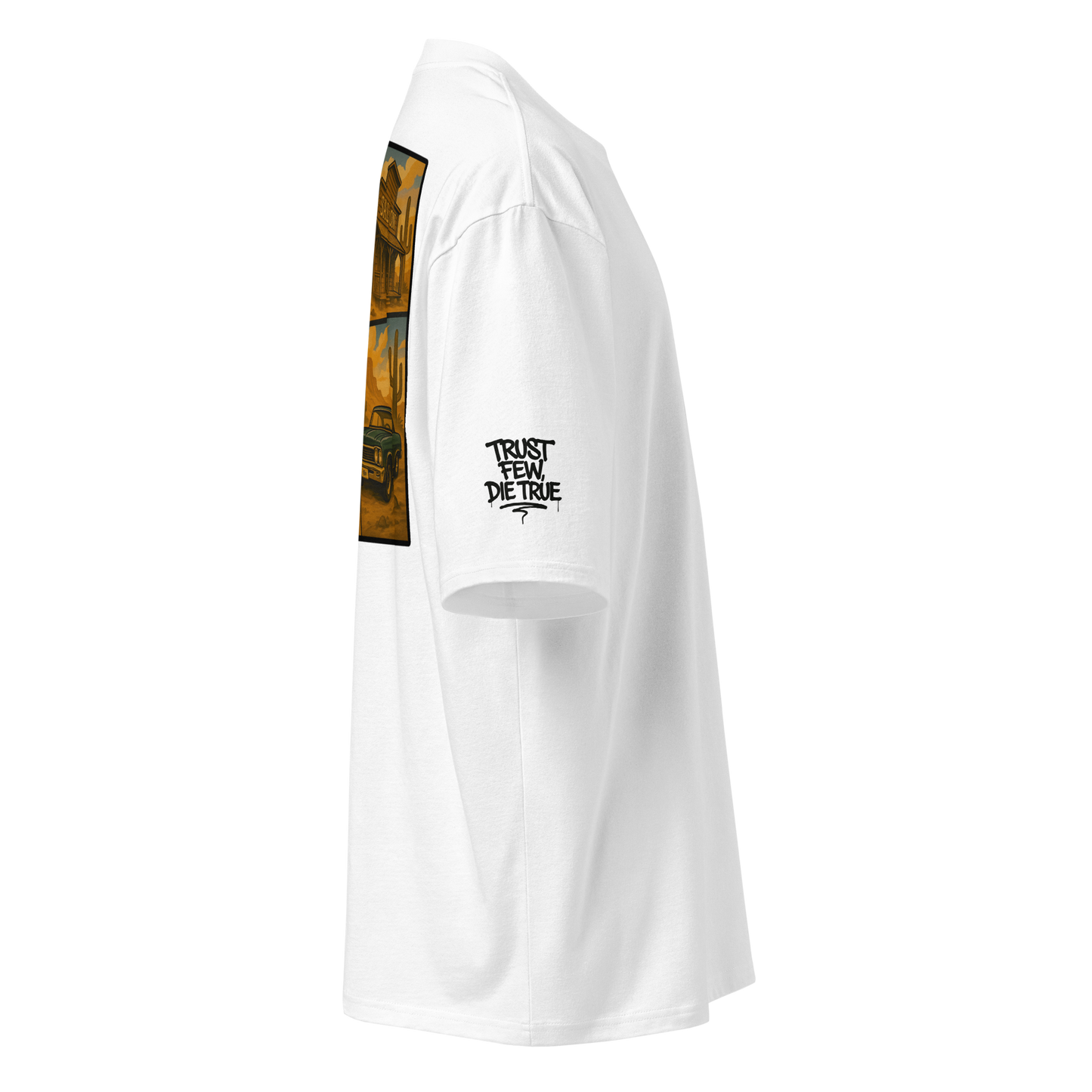 Biały t-shirt oversize (tył)