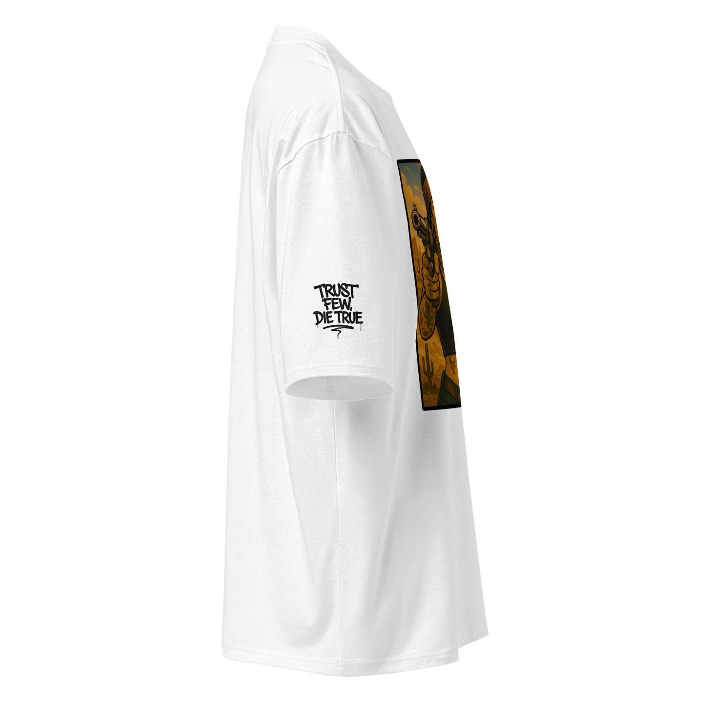 Biały t-shirt oversize (przód)