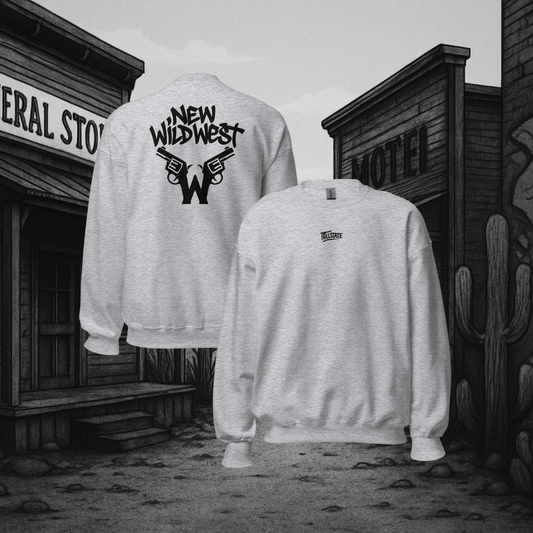 Szara bluza typu sweatshirt