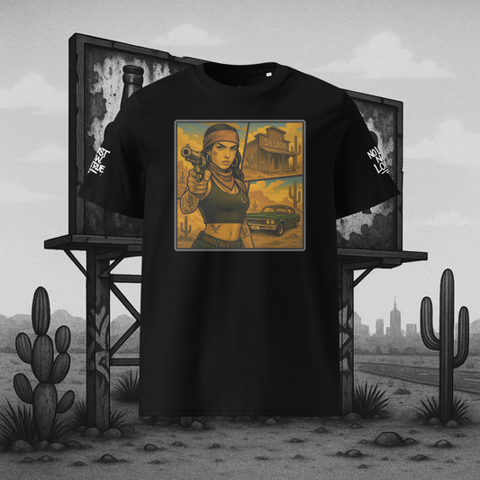 Czarny t-shirt premium (przód)