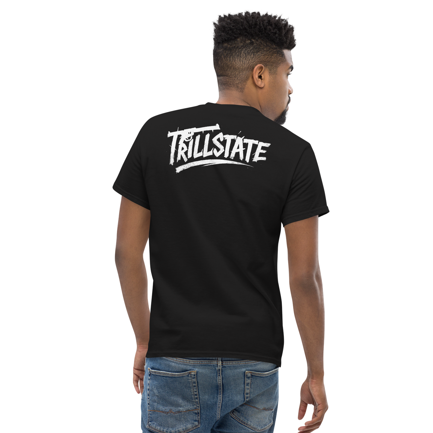 Klasyczny czarny t-shirt TRILLSTATE