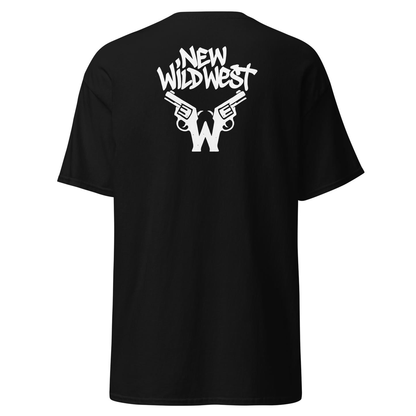 Klasyczny czarny t-shirt NewWildWest