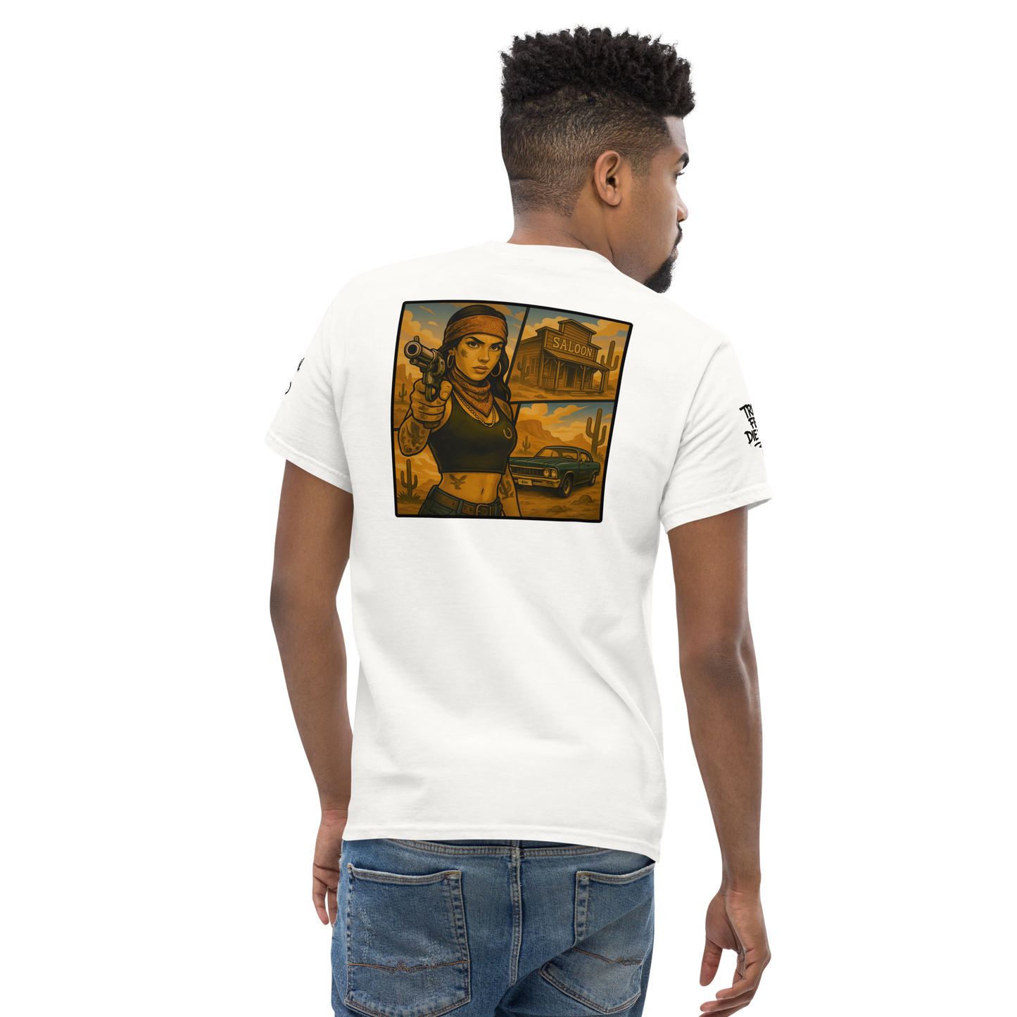 Klasyczny biały t-shirt (tył)